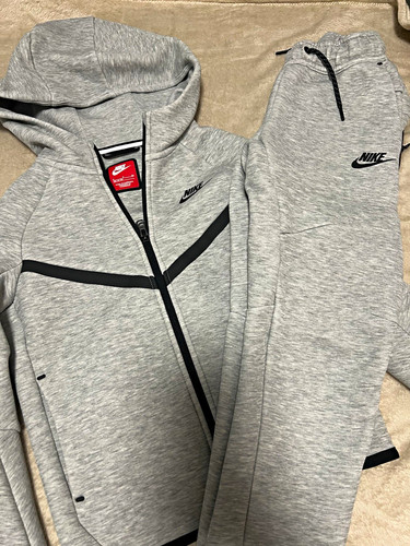 Nike grey hooded - hooded, full